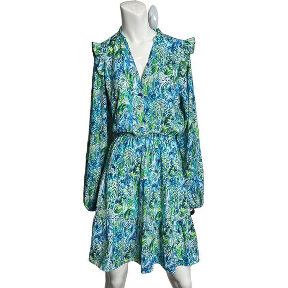 Lilly Pulitzer Women's Kelsie Stretch Dress Resort White Off to Play Size Medium - Picture 1 of 12